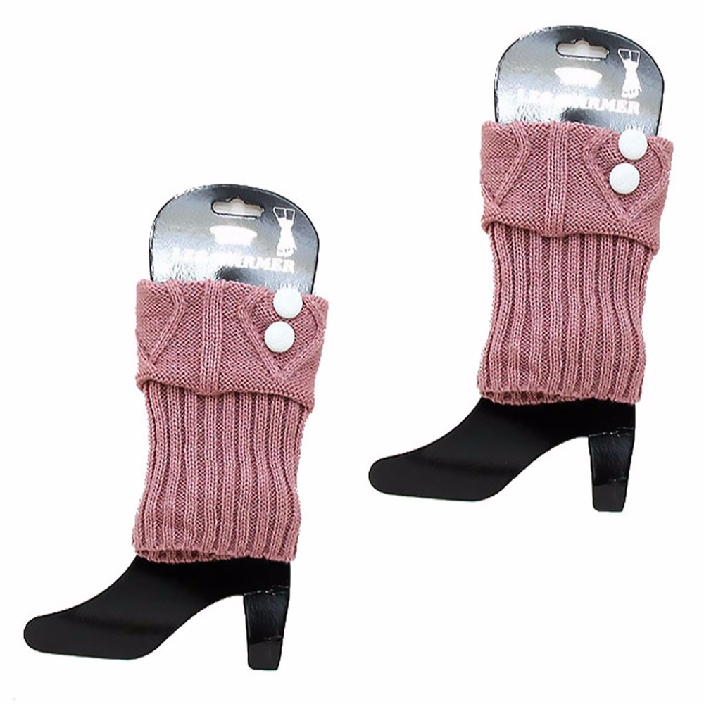 Button Knit Boot Cuffs Boot Toppers Many Colors - Picture 6 of 8